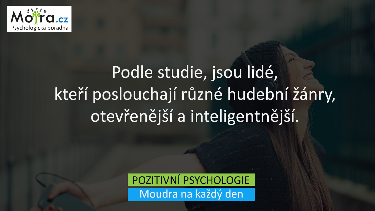 Podle studie, jsou lidé, kteří poslouchají různé hudební žánry, otevřenější a inteligentnější.